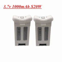 3.7V 1000mAh Lithium Battery for SJRC S20W T25 Four-axis Drone Spare Parts Remote Control Aircraft Rechargeable Battery (white)