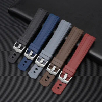 20mm Rubber Silicone Watch Bands for Omega Seamaster 300 Planet Ocean Speedmaster for Moonswatch Bracelet Soft Watch Strap Belt