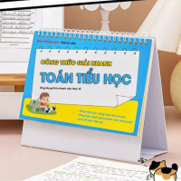 Sách Công thức giải nhanh toán tiểu học, lịch để bàn công thức toán tiểu học cho Bé 6-10 Tuổi