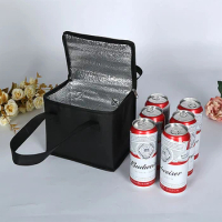 Portable Lunch Cooler Beer Delivery Bag Folding Insulation Picnic Ice Pack Food Tote Thermal Bag Drink Carrier Insulated Bags