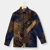 Size M L XL XXL BSWART Batik HRB026 Kenongo Hem Batik Kate ijo/sage Kemeja Batik Pria Bigsize Rekom