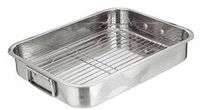 方形不銹鋼烤盤火雞盤烤魚燒烤方形餐盤托盤瀝水盤濾油盤