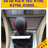 Bọc cần số tay phanh k165,k190,k2700,k3000,Carens hànghàng da thật