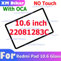 10.6" New Glass +OCA For Xiaomi Redmi Pad 22081283C VHU4254IN Outer Glass Lens Touch Screen Front Panel Tablet Replacement