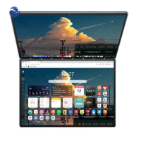 YYHC 2 in 1 OEM 13.5 inch + 13.5 inch Dual touch Screen Laptop Win 11 16GB 2TB SSD Gaming Business Notebook Computer