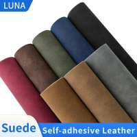Self Adhesive Leather Suede Fabric for Car Interior Sticker Patches Luxury Velvet Leathercraft Sofa Jewelry Box DIY Repair Tape