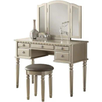 Furniture for Bedroom F4079 St. Croix Collection Vanity Set With Stool Makeup Products Dressing Table Toiletries Home