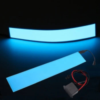 30x5cm 12V Flexible EL Backlight Light Panel Electroluminescent Back Light Strip Lamp EL Tape with Inverter for Home Car Party