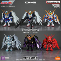 In Stock Bandai Qmsv Flying Wings Zero Style Gundam Blind Box Mini Handheld Model Decoration Gift