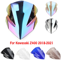 Windshield For Kawasaki Ninja Z400 Z 400 2018-2020 2021 Double Bubble WindScreen Motorcycle Accessories Fairing Deflector