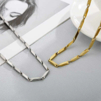 KALUNG TITANIUM PADI PRIA ANTI KARAT TIDAK LUNTUR TERBARU. KALUNG TITANIUM PRIA MODEL PADI DAN BALOK