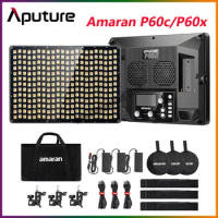Aputure Amaran P60C/P60X Photography Light RGB Full-Color 2500K-7500K Professional Tiktok Video Outside Shooting Panel Lamp