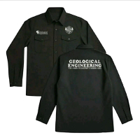 PIDS baju Kemeja kerja LENGAN PANJANG workshirt GEOLOGICAL ENGINEERING bordir komputer