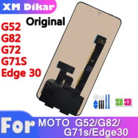 NEW AMOLED For Motorola G72 G52 G82 G71s Edge30 LCD Display Touch Panel Screen Digitizer Assembly Replacement With Tools
