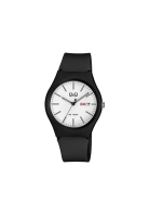 Q&Q A212J001Y Men Analog Watch with Black Rubber Strap