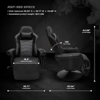 RESPAWN 900 Gaming Recliner - Video Games Console Recliner Chair, Computer Recliner, Adjustable Leg Rest and Recline, Recliner