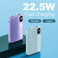 Portable Power Bank 10000mAh Slim External Battery Charger 22.5W PD20W Phone Charger for IPhone Samsung Huawei Xiaomi Poverbank