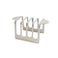 Toast Rack Rectangle Food Display Kitchen Tool 4 Slice Slots Portable Bread Holder Stand for Baking Kitchen Oven Pancake Cooking