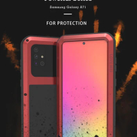 For Samsung Galaxy A71 A51 A41 A42 Case LOVE MEI Shock Dirt Proof Water Resistant Metal Armor Cover For Samsung Galaxy A50 A70