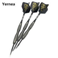Yernea 3Pcs 20g Professional Hard Dart Total Length 16cm Steel Tip Darts Tungsten Barrel Dart Aluminum Shaft Darts Flights