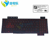 Belgium Italian UK Backlit Keyboard For ASUS FX505 TUF Gaming FX505DY FX505DV FX504 FX86 Notebook PC Keyboards 0KNB0-661CUK00