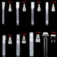 1PC Plastic Repeatable Empty Pen Rod 3mm 5mm 6mm 6.5mm 8mm 10mm 15mm 30mm Barrels Tube for Graffiti Pen Liquid Chalk Paint Pen