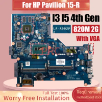 For HP Pavilion 15-R Laptop Motherboard LA-A992P I3 I5 4th Gen 820M 2G VGA 765444-001 760968-501 764109-001 Notebook Mainboard