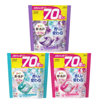 【P&amp;G】4D炭酸機能強洗淨洗衣膠球補充包 70顆(日本進口平輸品)