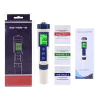 LED Water Quality Digital Tester Temp Meter Multi-purpose Water Analyzers for Fish Tanks Pool High A