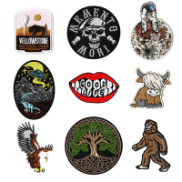 2025 Manufacturer Embroidery Badge Computer Embroidery Label Flat Embroidery Craft Embroidery Patch
