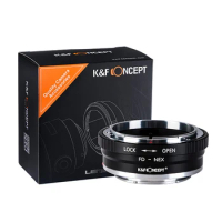 K&amp;F Concept FD to Sony E II Lens Adapter for Canon FD Mount Lens to Sony E a5000 a6000 A7C A7C2 A1 A9 A7S A7R2 A73 A7R4 A7R5
