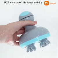 Xiaomi Head Massager 3D Three-dimensional Massage Rechargeable Scalp Dry Wet Waterproof Relaxing Massage Neck Shoulder Massagers