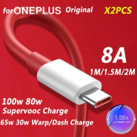 For Oneplus 11 10T Nord CE 3 9 Original 80W Supervooc Warp Charge USB Type C Cable 150W 100W 8A Fast Charge One Plus 10 Pro 9RT