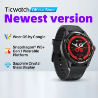 TicWatch Pro 5 Enduro Wear OS Smartwatch for Men 90Hrs Battery 110+ Workout Modes 7/24 Heart Rate Compass and Android Compatible