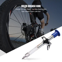 Bicycle Aluminum Grease Gun Aluminum Alloy MTB Bike Bearing Hub Grease Syringe Bicycle Oil Lubricant Cycling Accessories