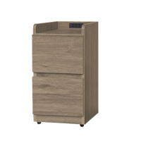 【AS 雅司設計】AS-一粒三插座床頭櫃-30*40*60cm-4色可選