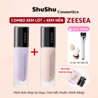 [QUÀ TẶNG-CỌ TÁN NỀN] Combo Kem Lót Chai 30g, Kem Nền Chai  30g ZEESEA Tặng Kèm Cọ Dẹt Tán Nền SHUSH
