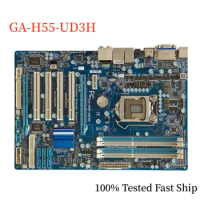 For Gigabyte GA-H55-UD3H Motherboard H55 16GB LGA 1156 DDR3 ATX Mainboard 100% Tested Fast Ship
