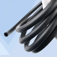 1Meter ID 2 3 4 5 6 7 8-32mm Black FKM Hose Fluorine Rubber Pipe High Temperature and Corrosion Resistant