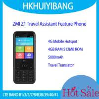 ZMI Z1 AI Voice Assistant 4G LTE Mobile WiFi Hotspot With 5000mAh 4GB RAM &amp; 512MB ROM Dual SIM + GPS Translator 2.0MP Camera