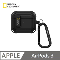 National Geographic 國家地理 Rugged Bumper 卡扣式 耳機保護殼 適用 AirPods 3 - 黑色