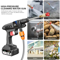 portable car water jet cleaner cordless mesin steam cuci mobil motor AC tanpa kabel serbaguna  high 