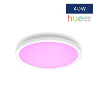 [飛利浦直送 原裝行貨2年保養]  飛利浦 Philips Hue Surimu 圓形吸頂面板燈 – 40W 智能 LED 燈 可調光可調色溫 White Ambiance  Philips Hue 
