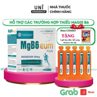 (Mua combo tặng kẹo Chính Hãng) Magie B6 EUM bổ sung magine giảm trằn trọc quấy đêm tăng cường sức k