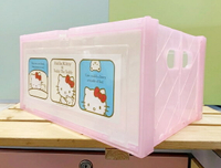 【震撼精品百貨】Hello Kitty 凱蒂貓 三麗鷗HELLO KITTY塑膠收納盒/收納提盒#59398 震撼日式精品百貨
