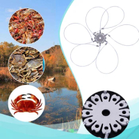 6/8 Rings Fishing Crab Cast Trap Stainless Steel Shrimp Crab Cast Trap Ring Fishing Crab Tackle