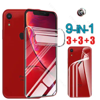 Screen Protectors Hydrogel Film Screen Protector for Apple IPhone XR Camera Glass for IPhone Xr 6.1" A2105 Back Water Gel Safety
