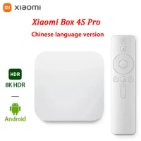Xiaomi Mijia Box 4 4S Pro 1.9GHz Amlogic Quad-core 5G WiFi BT Android 4K 8K HDR Smart Streaming Media Player Chinese Version