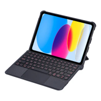 Detachable Wireless Bluetooth Touchpad Keyboard Cover for iPad Air 4th 5th 4 5 10.9'' Case Fabric Leather Tablet Shell+Pen Slot