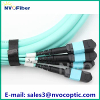 48Cores MPO/Female(Senko) 4x12C TypeB Standard Loss OM3-150,MPO Trunk Fanout/Breakout Round Cable 3M LSZH Fiber Optic Patch Cord